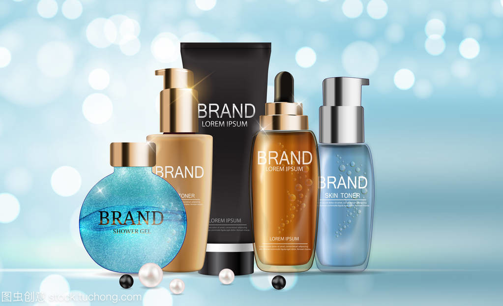 魅力绽放 打造令人心动的化妆品产品广告模板